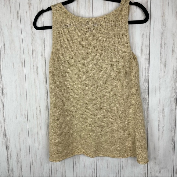 Eileen Fisher yellow yarn tank small - Picture 4 of 5